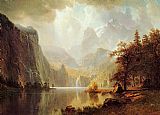 Albert Bierstadt In the Mountains painting